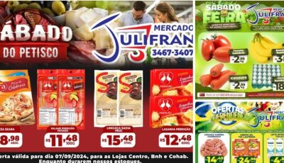 SÁBADO do PETISCO e OFERTAS da Independência no Mercado Julifran, confira em Fátima do Sul