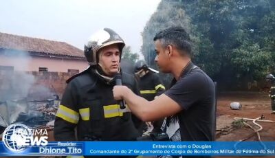 Entrevista com o comandante Douglas: Corpo de Bombeiros detalha ação rápida em incêndio devastador