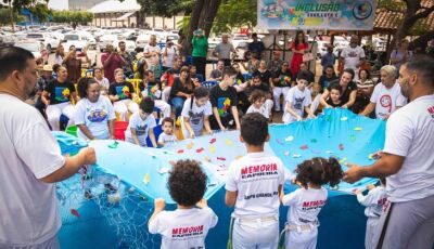 Com recurso do FIC, projeto de capoeira comemora mês das crianças com atividades culturais e esporti