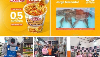 Sabadouu com degustação Cup Noodles e muitas OFERTAS no Jorge Mercado em Fátima do Sul; CONFIRA