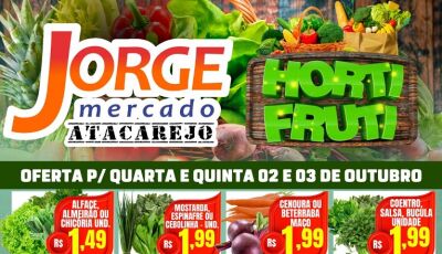 Confira as OFERTAS e sorteios desta quarta e quinta-feira no Jorge Mercado em Fátima do Sul