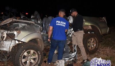 Tragédia na rodovia 376: Colisão fatal de Hilux próximo a Vicentina tira a vida de duas pessoas

