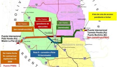 Conclusão da ponte em Porto Murtinho e trecho paraguaio da Rota Bioceânica deve ocorrer em 2026