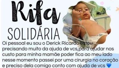 Ajude o pequeno Derick e sua mãe a vencerem essa batalha pela vida