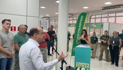 Aposentado estreia e comemora atendimento especial no 'Guichê 60+' do Detran/MS: 'ideia sensacional'