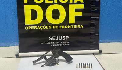 DOF recaptura foragido da Justiça e apreende arma de fogo