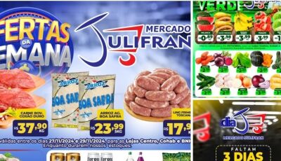 Confira as OFERTAS da SEMANA e QUARTA VERDE no Mercado Julifran em Fátima do Sul