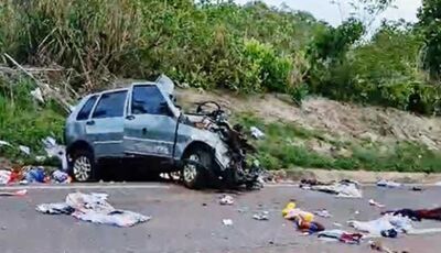 Motorista morre após bater de frente com carreta na BR-163