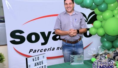 Soyagro celebra hoje 10 anos de parceria com o homem do campo 