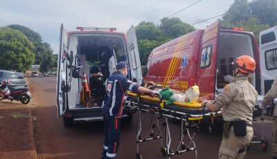 Mulher atropelada por caminhonete teve perna amputada