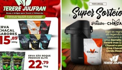 Erva para tereré CHACAL a R$ 15,89 e SORTEIO no Instagram do Tereré Julifran; confira AGORA