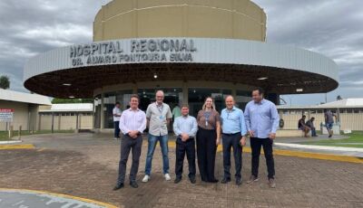 SES apresenta plano de regionalização em visita ao Hospital Regional de Coxim