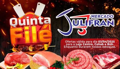 HOJE tem a QUINTA FILÉ e as OFERTAS do AÇOUGUE no Mercado Julifran em Fátima do Sul