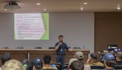 Receituário agronômico e Anotação de Responsabilidade Técnica são temas de palestra do CREA a acadêm
