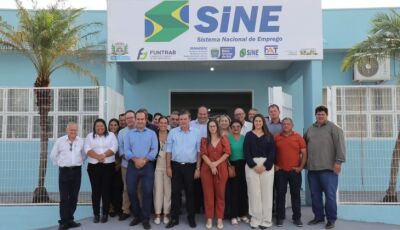 Terceiro município gerador de empregos em MS, Inocência inaugura Casa do Trabalhador da Funtrab