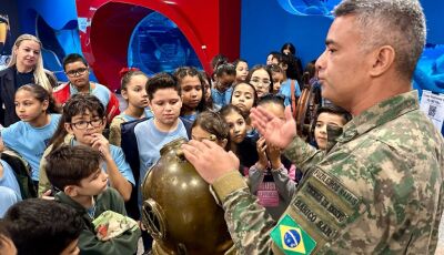 Bioparque Pantanal: exposição histórica da Marinha do Brasil promove integração e inspira visitantes