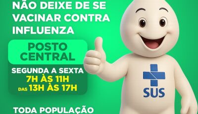 Entre as 3 primeiras em imunização no MS, Vicentina convoca toda população para vacinar contra GRIPE
