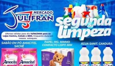 Confira as OFERTAS da Segunda da Limpeza e do Animal no Mercado Julifran em Fátima do Sul