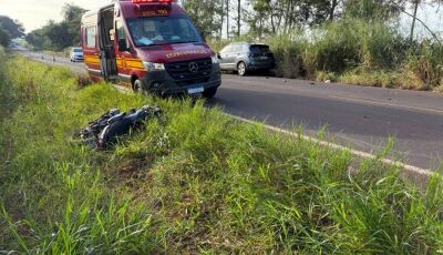 Grave colisão na MS-376 entre Ivinhema e Deodápolis tira a vida de motociclista