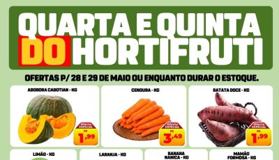 Confira as OFERTAS desta quarta e quinta e SORTEIOS vigentes no Jorge Mercado em Fátima do Sul