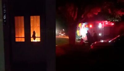 Casa abandonada é incendida por usuários de drogas na Nova Campo Grande