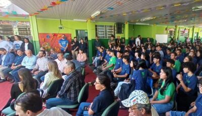 Ponto de Entrega Voluntária de resíduos inova e traz conceito educativo em escola estadual de MS