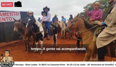 AO VIVO: Cavalgada dos 38 anos de Vicentina