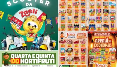 QUARTOUUU com o Arraiá de OFERTAS no Jorge Mercado e muitos SORTEIOS vigentes em Fátima do Sul