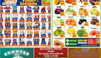 SABADOUUU com muitas OFERTAS, degustações e SORTEIOS vigentes no Jorge Mercado em Fátima do Sul