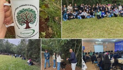 Parceria Ambiental entre Usina Fátima do Sul e Escola tem palestra e plantio de árvores nativas