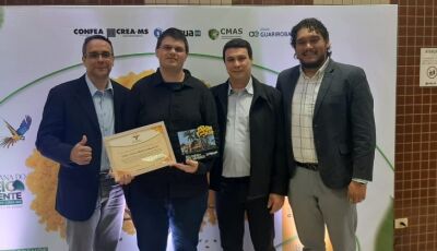Projeto da UEMS que propõe reaproveitamento de filtros de cigarro é destaque em premiação do Crea-MS