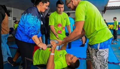 Crianças e jovens vivenciam o paradesporto pela primeira vez no Festival Paralímpico em MS