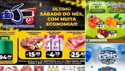 HOJE tem Dia 'J' com tudo ABAIXO do PREÇO no Mercado Julifran em Fátima do Sul, CONFIRA