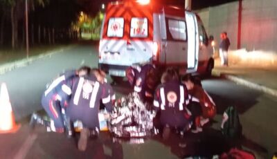 Homem fica em estado grave em atropelamento no Jardim Seminário