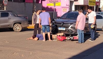 Motorista não vê bicicleta e atropela ciclista na preferencial