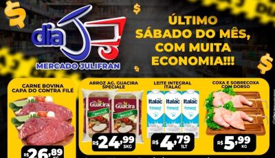 HOJE tem DIA 'J' no Mercado Julifran com tudo abaixo do preço, CONFIRA às OFERTAS