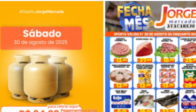 SABADOUUU com GÁS mais barato e muitas DEGUSTAÇÕES e OFERTAS no Jorge Mercado, CONFIRA