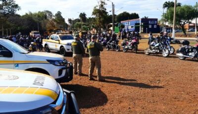 Ações educativas do Detran-MS, voltadas para motociclistas, movimentam cidades do interior