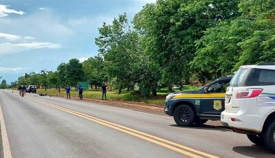 Idoso morre atropelado ao tentar atravessar BR-163