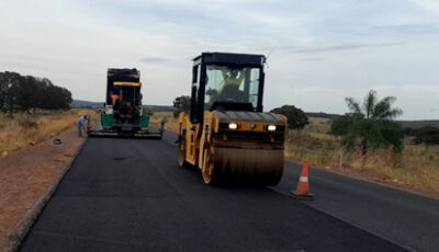 Obras na rodovia MS-436 avançam e ampliam segurança entre Camapuã e Figueirão