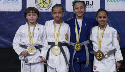 Na capital, meninas do judô de Vicentina conquistam medalhas na disputa de campeonato estadual