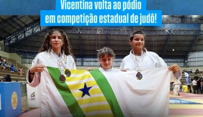 Vicentina volta ao pódio em competição estadual de judô