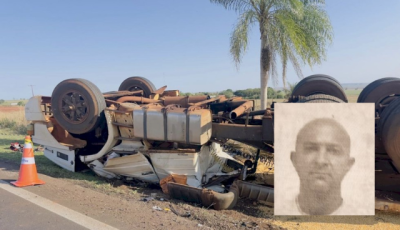 Motorista douradense morre após caminhão tombar entre Juti e Caarapó