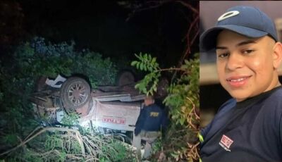 Motorista de 21 anos morre durante capotamento