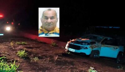 Tragédia na MS-276: Idoso morre após capotamento entre Indápolis e Lagoa Bonita
