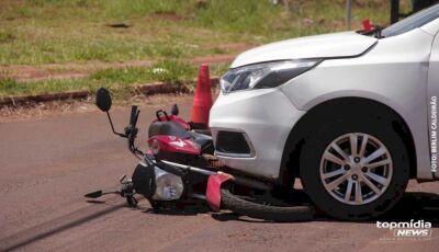 Motociclista morre em grave acidente