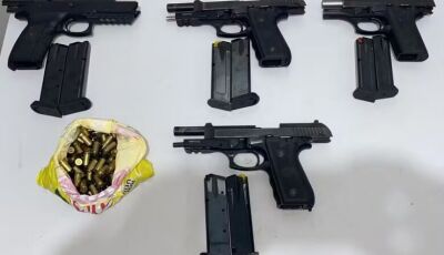 Após furto de cofre com armas, PM localiza pistolas e munições