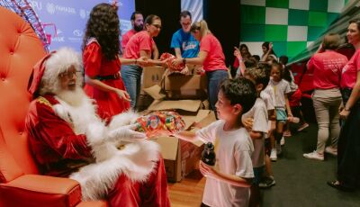 Caixa Encantada encerra campanha com presentes e atividades para 200 crianças no Bioparque