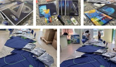 Entrega dos kits escolares e uniformes para 2026 já começou em todo o Estado