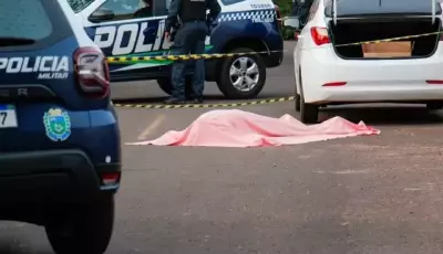 Homem é executado e polícia encontra tabletes de droga em carro